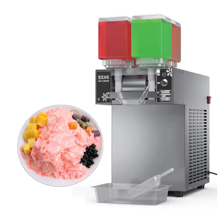 Continuous Ice Release Snow Flower  Machine Rainbowbingsu Machine Snowflak