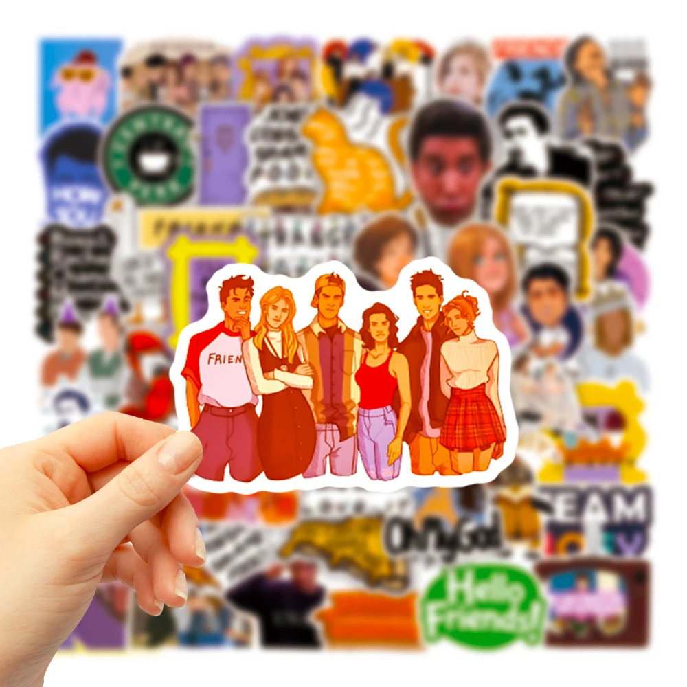 

10/30/50PCS TV Show Friends Stickers Cartoon DIY Luggage Phone Laptop Car Waterproof Graffiti Vinyl Sticker Decals Kids Toys