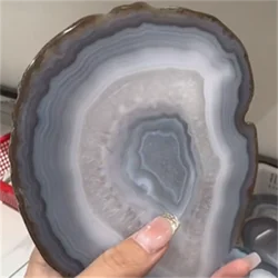 Natural Agate Tablets, Crystal Quartz, Energy Gems, Slices, Room Decoration, Meditation and Divination Gift