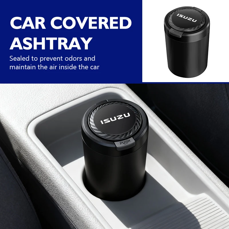 Car Portable Ashtray Garbag Can Multi-function Trash Bin For Isuzu D-MAX D MAX Dmax I II WFR VAN 4X4 WFR VAN NFR ATV ASCENDER