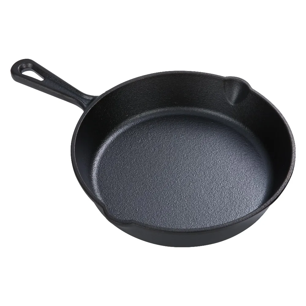 Nonstick Cast Iron Skillet Pan Frying Cooking Induction Kitchen Safe Handle