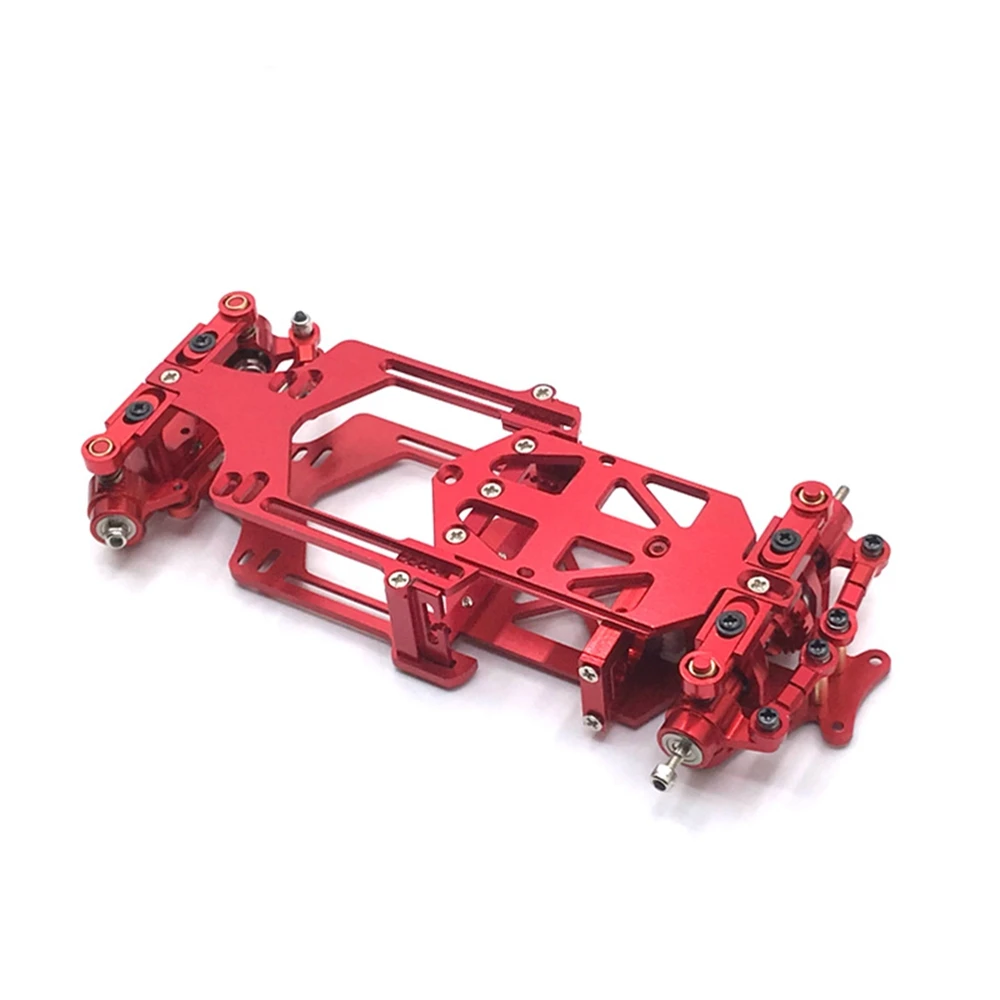 ABXE-RC01 1/28 Scale RWD RC Drift Car Wheelbase Adjustable Metal Chassis Frame KIT For Wltoys K969 K989 284131 MINI-Q