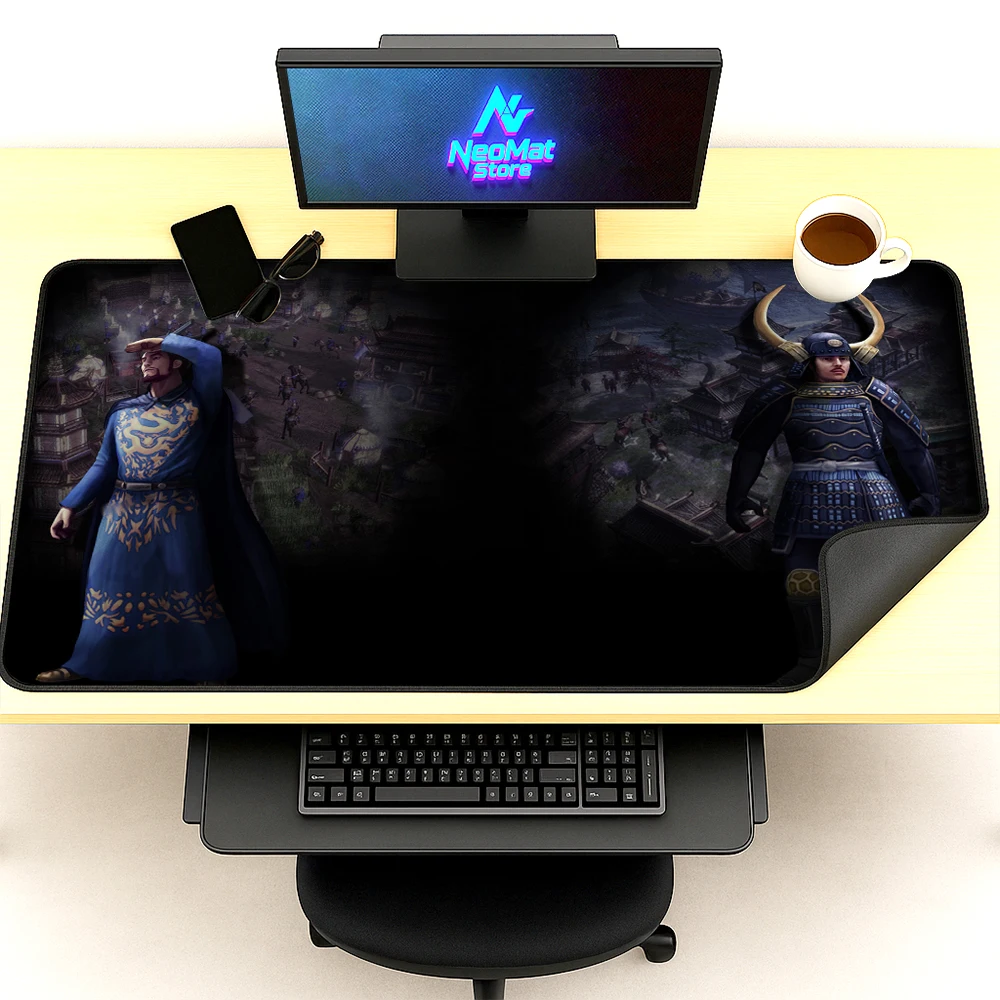

Shogun Computer Mat 5mm Mousepad Samurai Gamer Black Deskmat Mouse Pad Gaming Japan Pads Xxl Maus Pad 1000x500 Desktop Extension