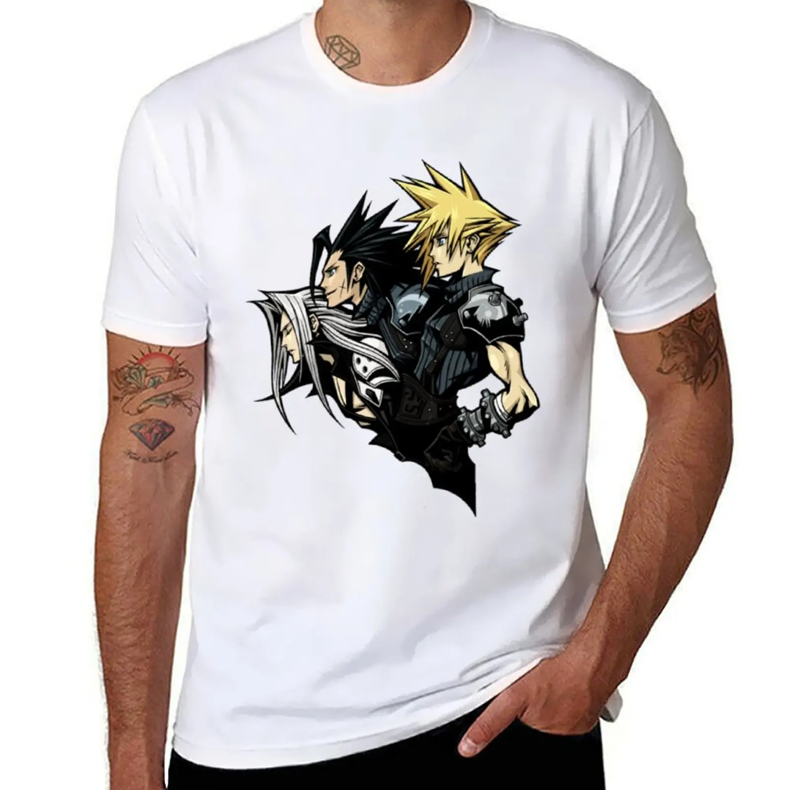 

Cloud Sephiroth Zack Fair T-Shirt man t shirt graphic g man t shirts for men T-Shirt