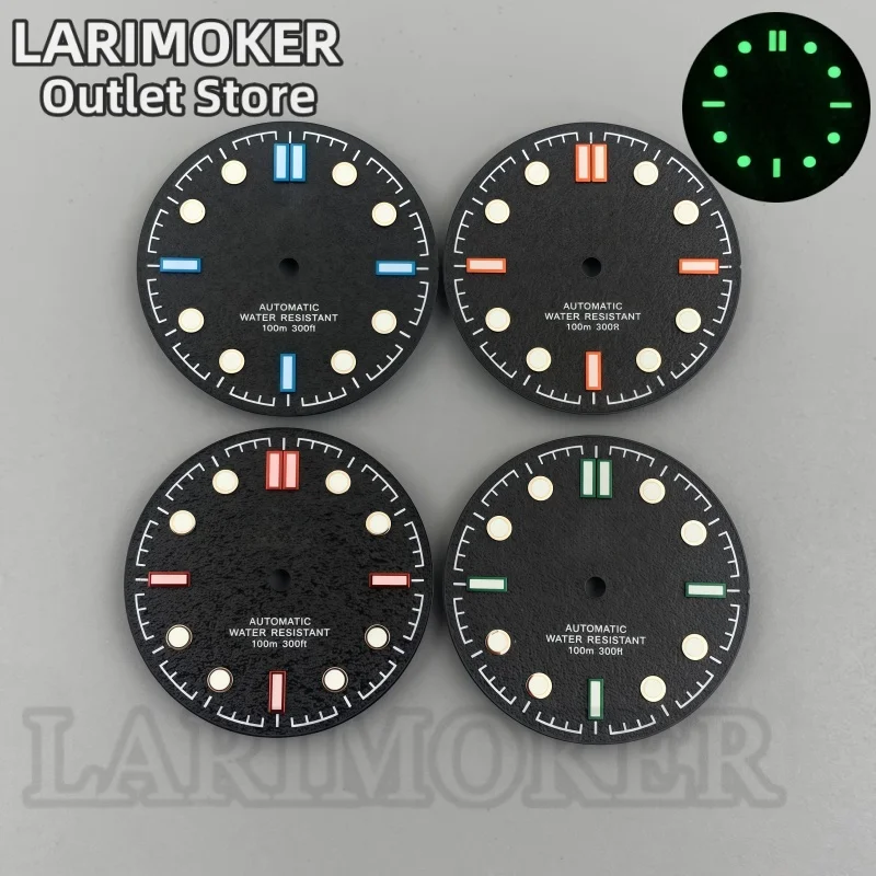 

LARIMOKER 31mm Green Luminous Dial for NH34 NH35 NH36 NH38 NH70 NH71 NH72 PT5000 ETA2824 Movements Watch Accessories