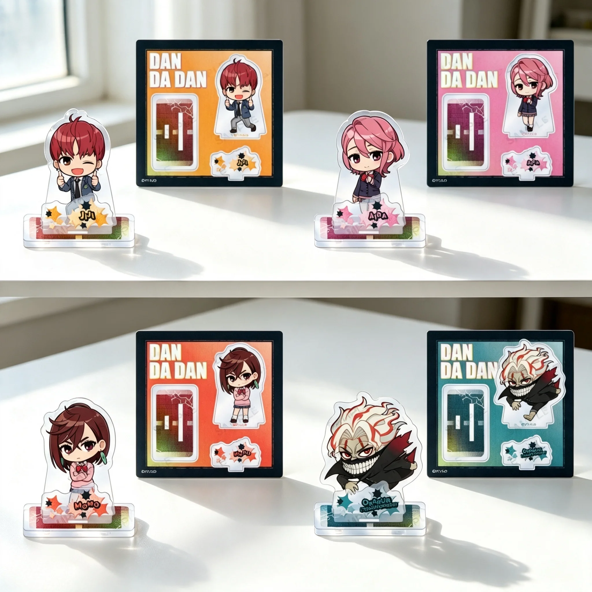 Anime DAN DA DAN Momo Ayase Ken Okarun Takakura Q-Style Acrylic Stand Model Plate Keychains Desk Decorations