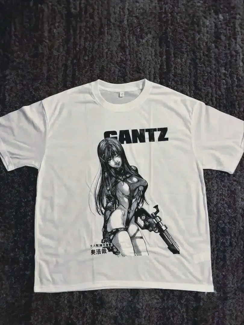 Gantz Anime Reika Shimohira Manga Graphic T-Shirt Cotton Men Women Streetwear Tee