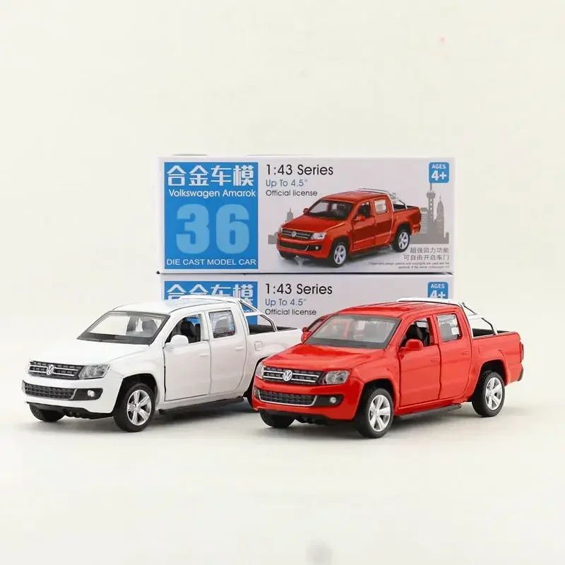 1:46 Scale Volkswagen Amarok Alloy pull-back vehicle model Diecast Metal Model Car Random color