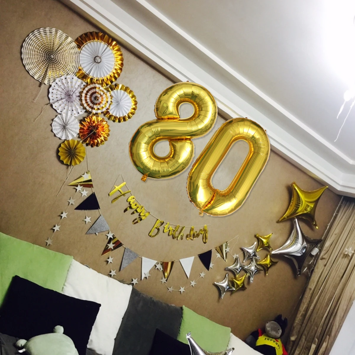 

40 Inch Jumbo Foil Balloons Giant Number Balloons Aluminum Foil Birthday Party Decoration Photo Props Reusable Accessories