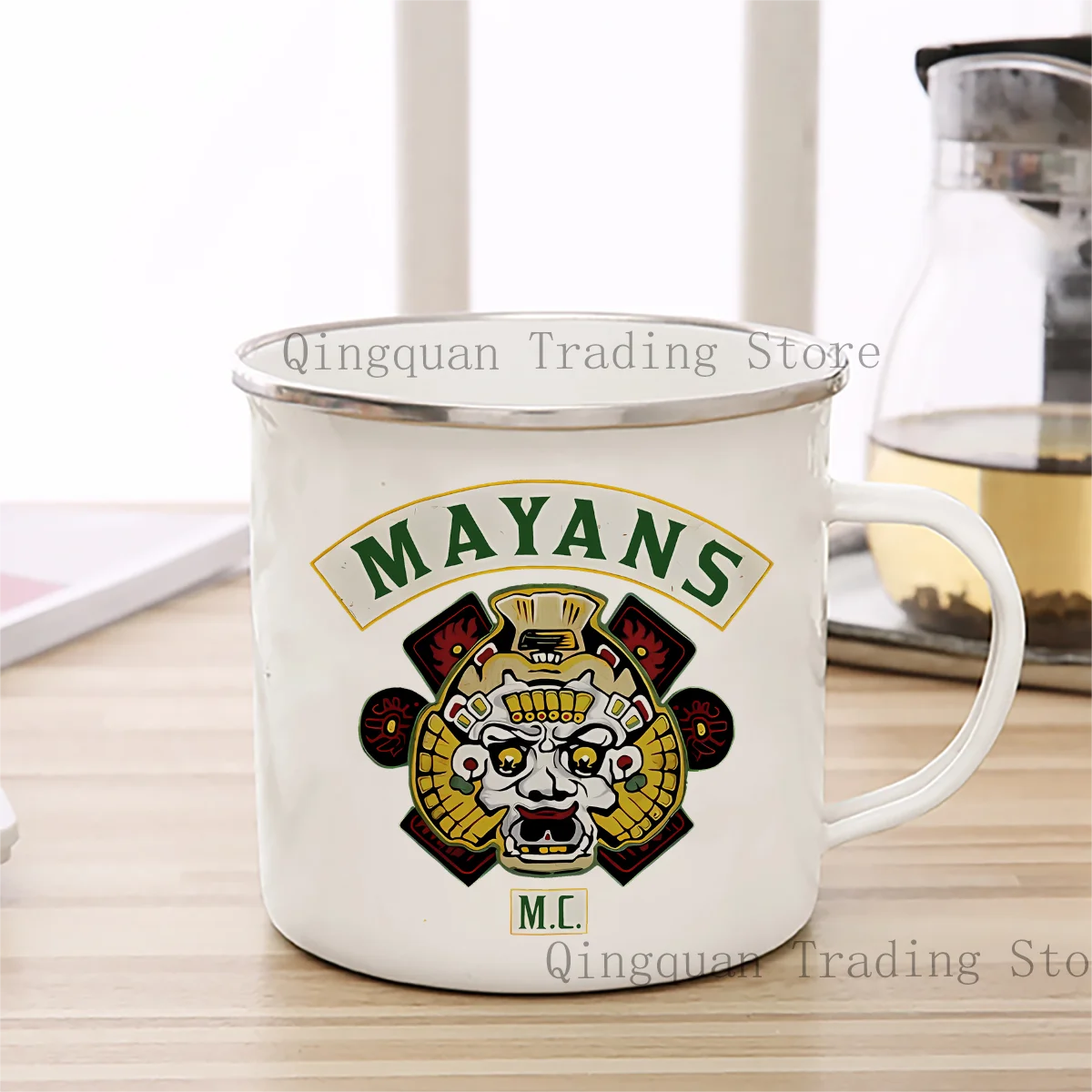 Mayans MC Enamelled cup Coffee Mug 11oz Ceramic Coffee Tea Cocoa Cup Handle Tea Drink Cup