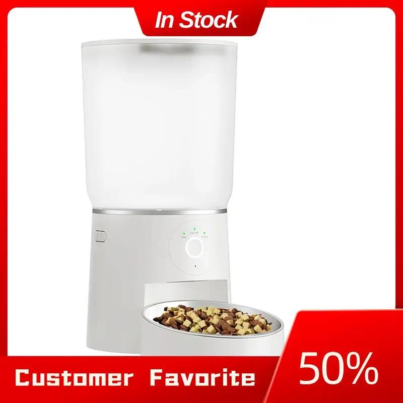

Top Sale APP Control Automatic Pet Feeder,4.2L 2.4G Wifi Enabled Pet Feeder,Dual Bowl Automatic Pet Food Dispenser For Cats&Dog