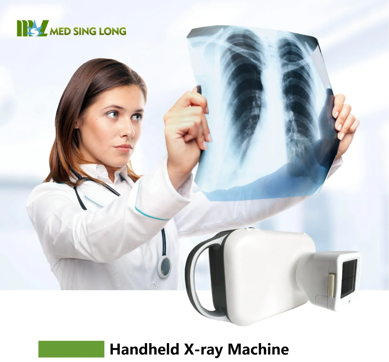 Handheld Digital X Ray Machine all in one DR System With Flat Panel Detector