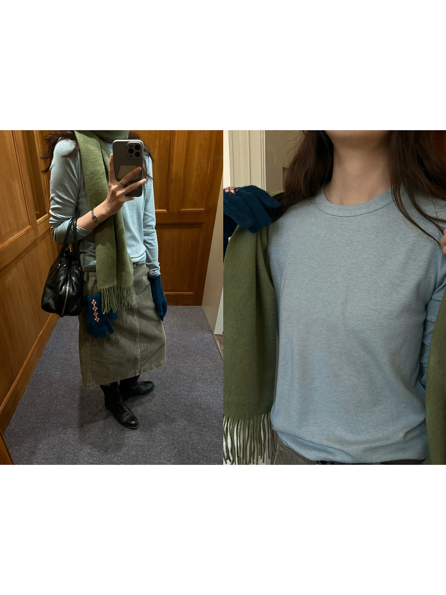 

POXFFEE Женская футболка Long Sve Base irt для внутренней одежды, корейская футболка прямого кроя из смеси хлопка, футболка с игольчатым воротником