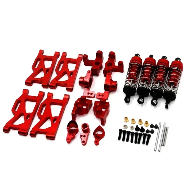 

Запчасти для радиоуправляемой машины Wltoys 144001 (масштаб 1:14): Металлический поворотный рычаг рулевого управления, основание C-образной задней ступицы, амортизатор.