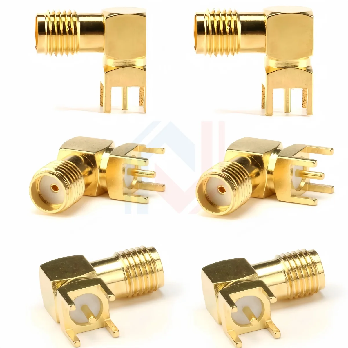 5PCS/1PC SMA female Thru Hole plug Right Angle 90 DEGREE ( SMA-KWE ) PCB Mount connector RF adapter best quality.