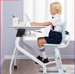 Adjustable lifting and lowering posture correction for children's learning, anti hunchback seats