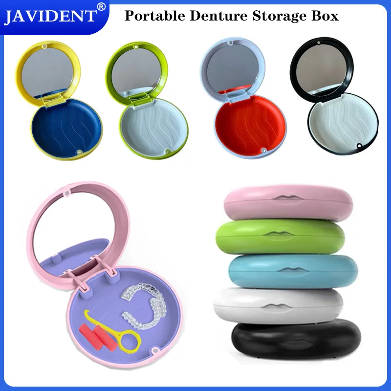 портативный ящик для хранения зубных протезов, ортодонтический фиксатор для выравнивания, невидимые брекеты, чехол-органайзер, контейнер для вставных зубов с зеркалом