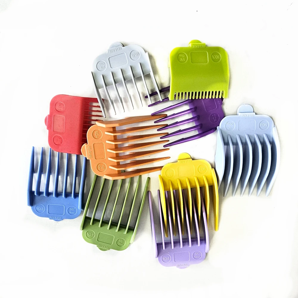 10 Peças de Pentes Guia Codificados para Máquinas de Cortar Cabelo Wahl Taper 2000/Super Taper/Senior/Icon/Balding/Legend/Designer