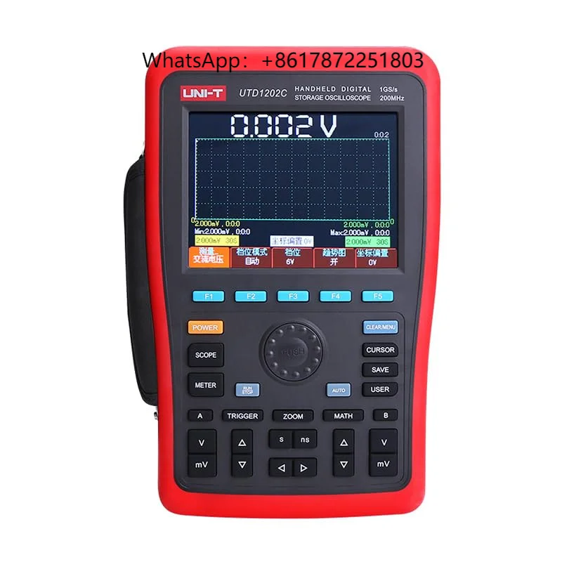 

rend UTD1102C Handheld Digital Storage Oscilloscope Waveform Generator+Multimeter with USB