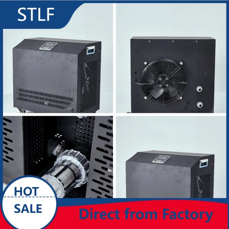 STLF Easy-to-Operate Air-Cooled Water Chiller with Motor & Pump for Cold Tub and Cold Room Use 2.5kW Dual Voltage