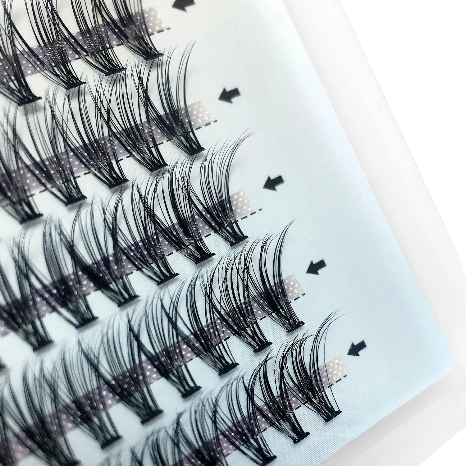 60/100 Bundles Eyelash Extensions  Individual Cluster Lashes Bunches Premade Russian Volume Fans 20/30D Logo design DIY Makeup