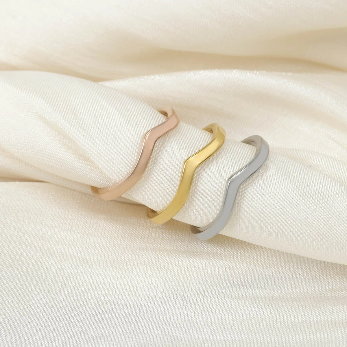 3pc Adjustable Bow Hollow Lotus Design Toe Ring Set