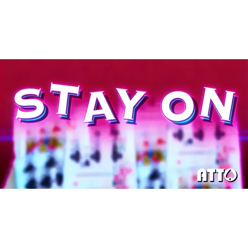 

STAY ON by Touson & Katsuya Masuda Card Magic Trick Close Up Magic Props Magicians Deck Illusions Gimmicks Bar Street Fun