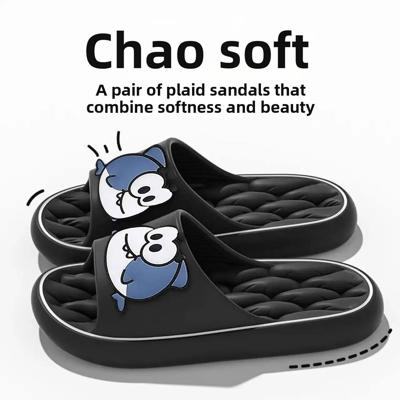 شباشب منزلية نسائية صيفية للاستخدام الداخلي أحذية ناعمة من الأسفل مضادة للانزلاق ومقاومة للرائحة وحزام واحد سهلة الارتداء للرجال والنساء