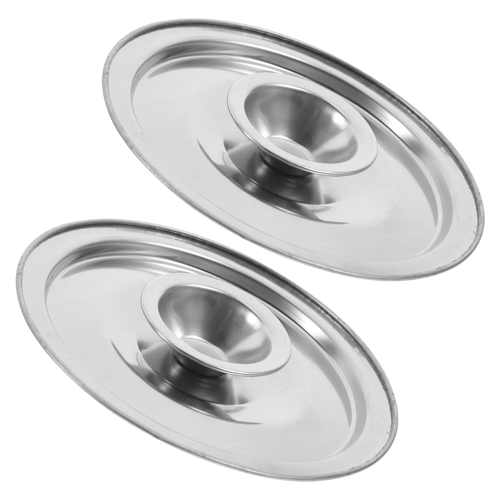 

2pcs Oil Lids Stainless Steel 10cm Grease Jar Covers Seasoning Pot Metal Seasoning Pot Cover Lid Kitchen Accessories