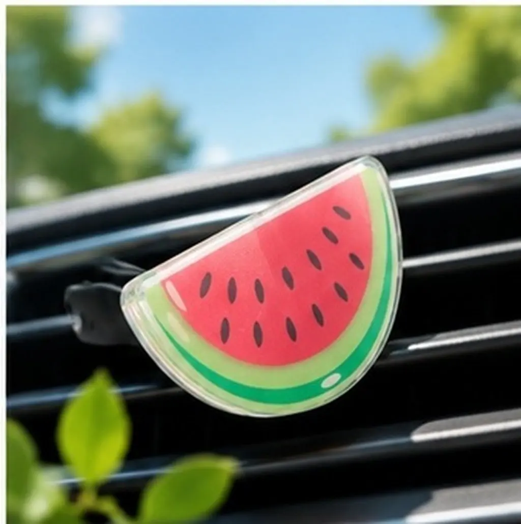 4Pcs Watermelon Car Air Freshener Clips Scented Vent Clip for Car Ac Outlet Cute Compact Fragrance Diffuser Auto Interior Decor