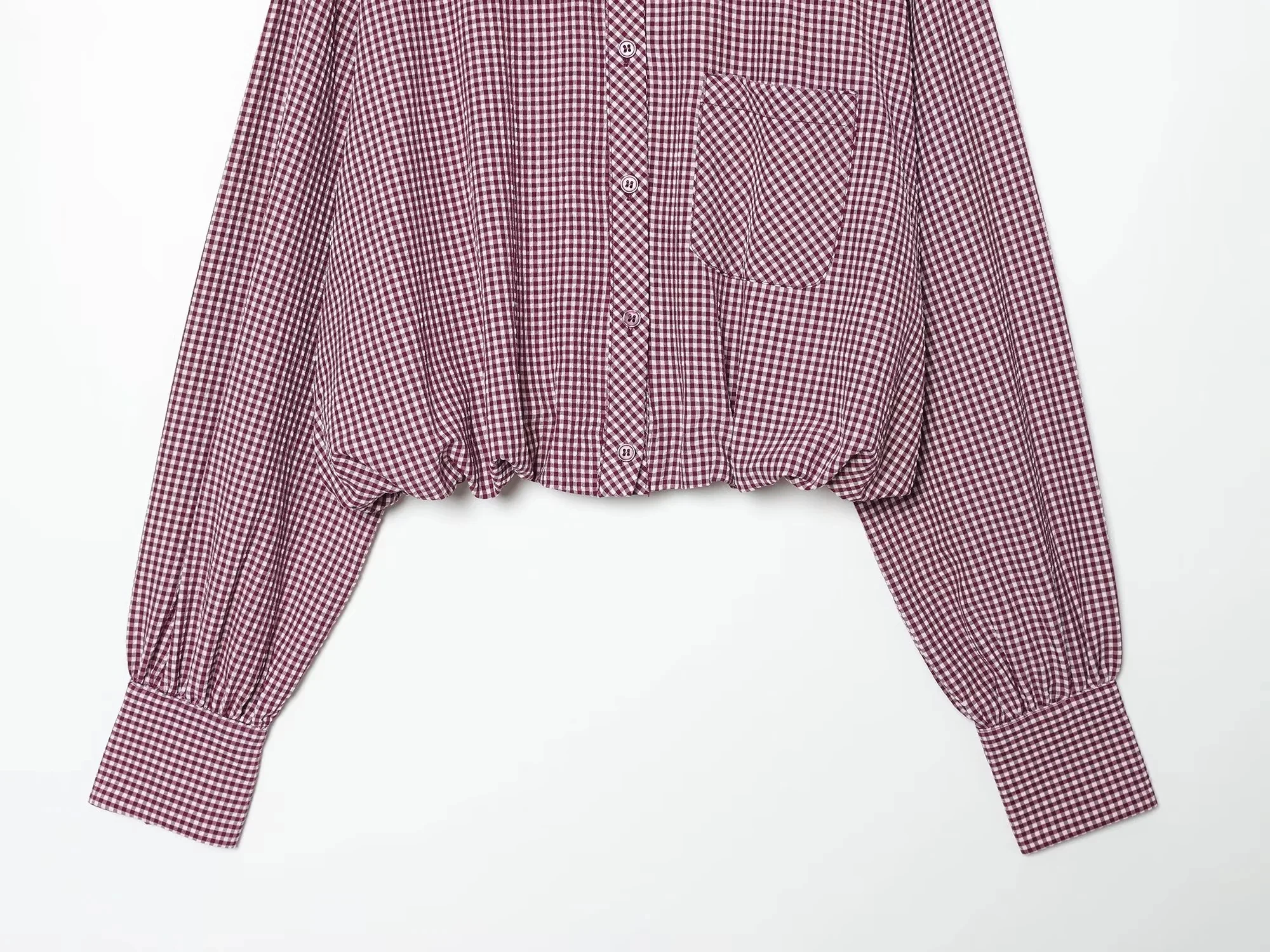 BSAY Damenmode Kariertes Hemd 2026 Frühling Neu College-Stil Revers Langarm Blusen Einreihig Schicke Damen Oberteile Mujer – Detail 12
