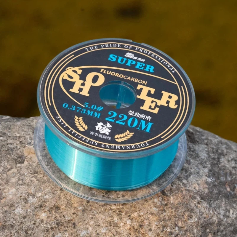 

220m Fluorocarbon Fishing Line Super Soft Abrasion Resistant Bait Lure Fishing Line Main Leader Line High Strong Nylon Fish Line