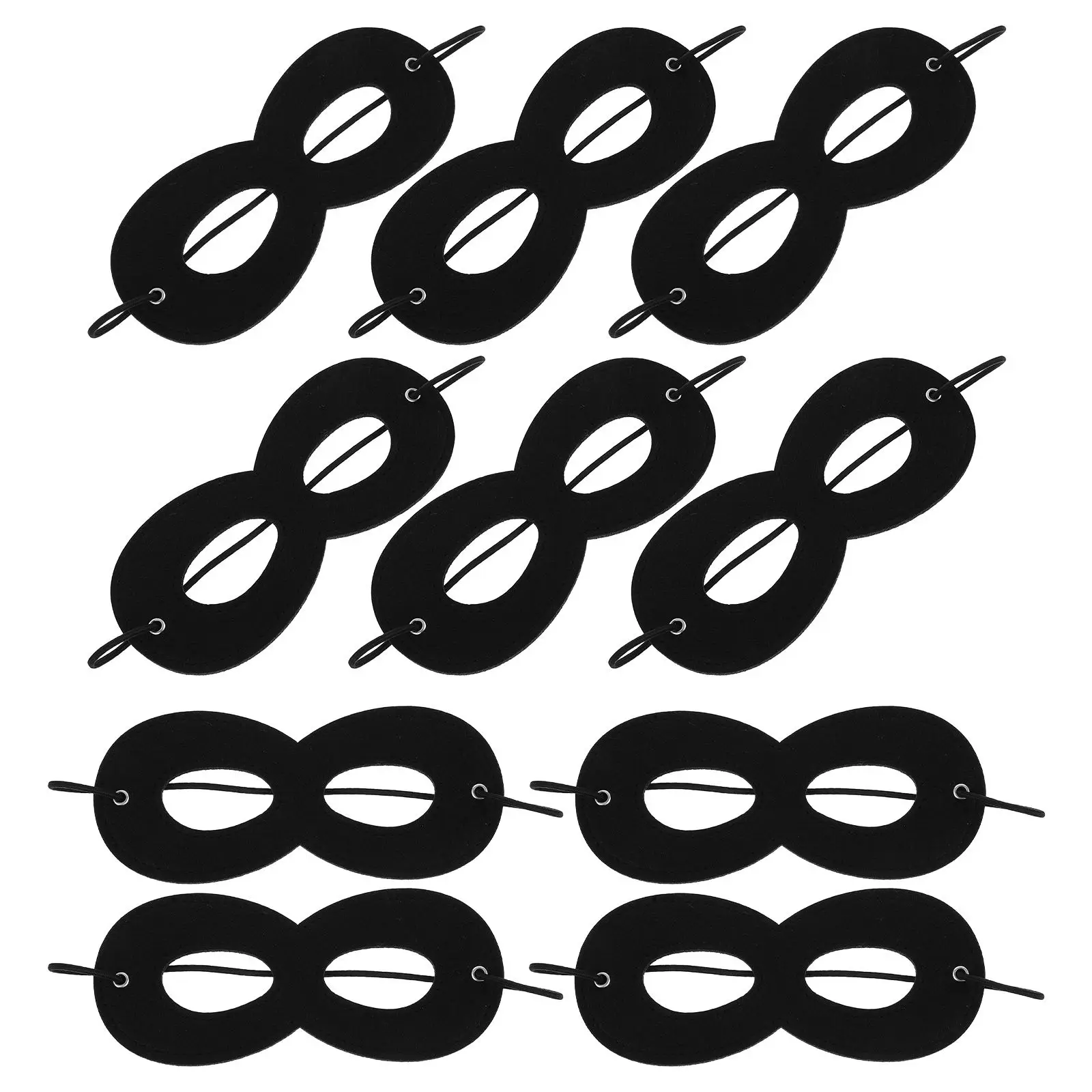 10 Pcs Mystery Eye Masks Superhero Props Masquerade Kids Costume Eyepatch Dress Up Party Favor Festival Accessories Role