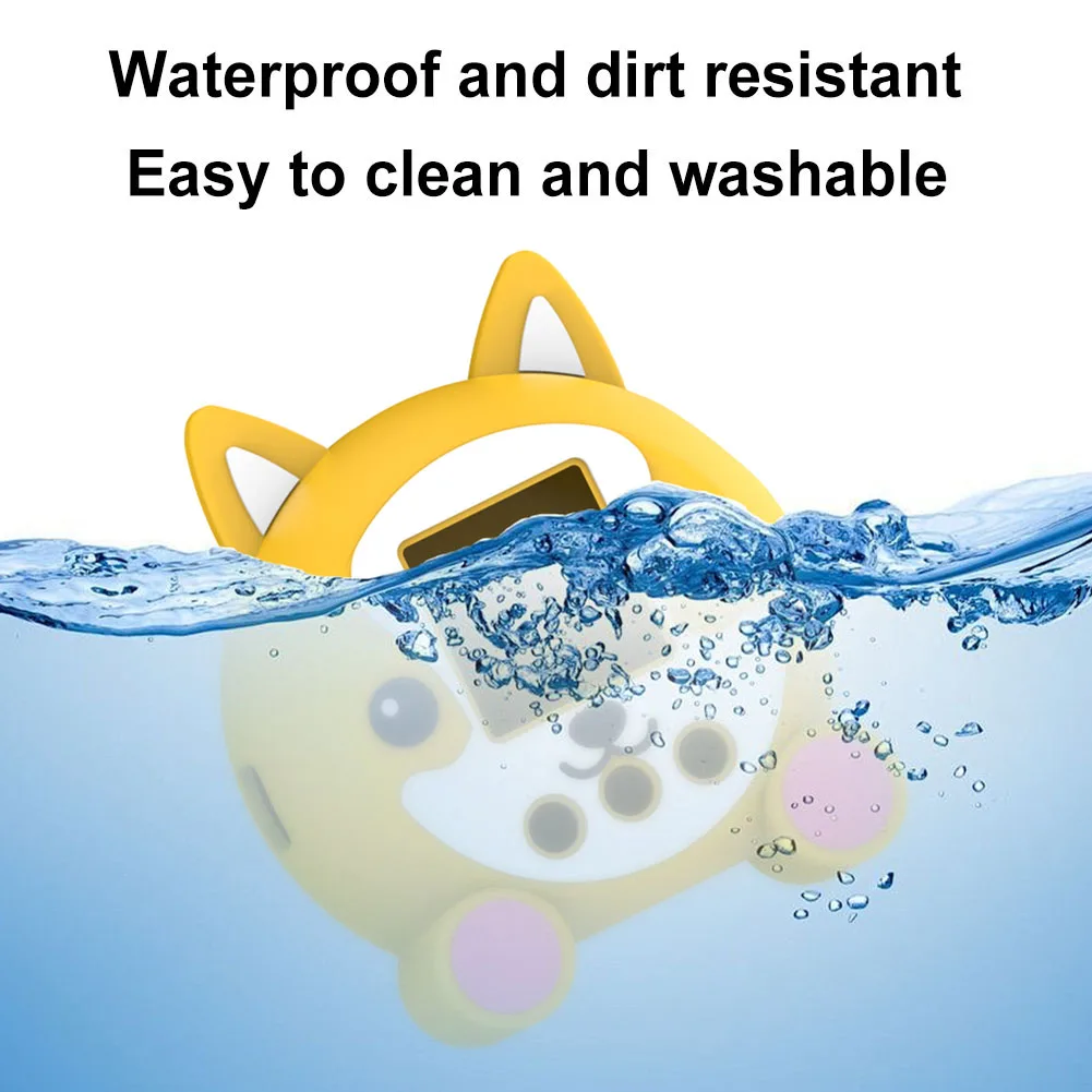 Silicone Case Cover For Punirunes Interactive Digital Toy Soft Protective Case Shockproof Protective Skin Sleeve with Lanyard