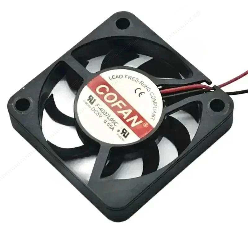 

VV FOR COFAN F-4007L05C Server Cooling Fan DC 5V 0.05A 40x40x07mm 2-Wire