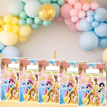 公主主題生日派對禮物袋,禮物包裝袋,白雪公主主題派對塑膠禮品袋,糖果禮品袋 10 最佳銷售 公主生日 - №2