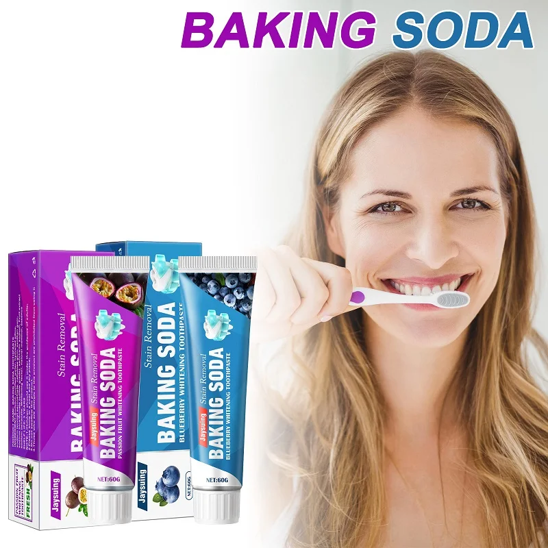 

Baking Soda Toothpaste Teeth Whitening Cleansing Teeth Stains Removal Breath Freshen Fruit Flavor Tooth Paste Care Dropshippingm