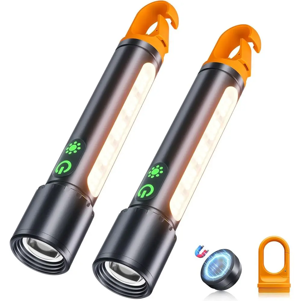 

Перезаряжаемый мощный светодиодный фонарь 2000 лм, 5000 мАч, 9 режимов, водонепроницаемый, регулируемый, для многоцелевого использования на улице и в помещении