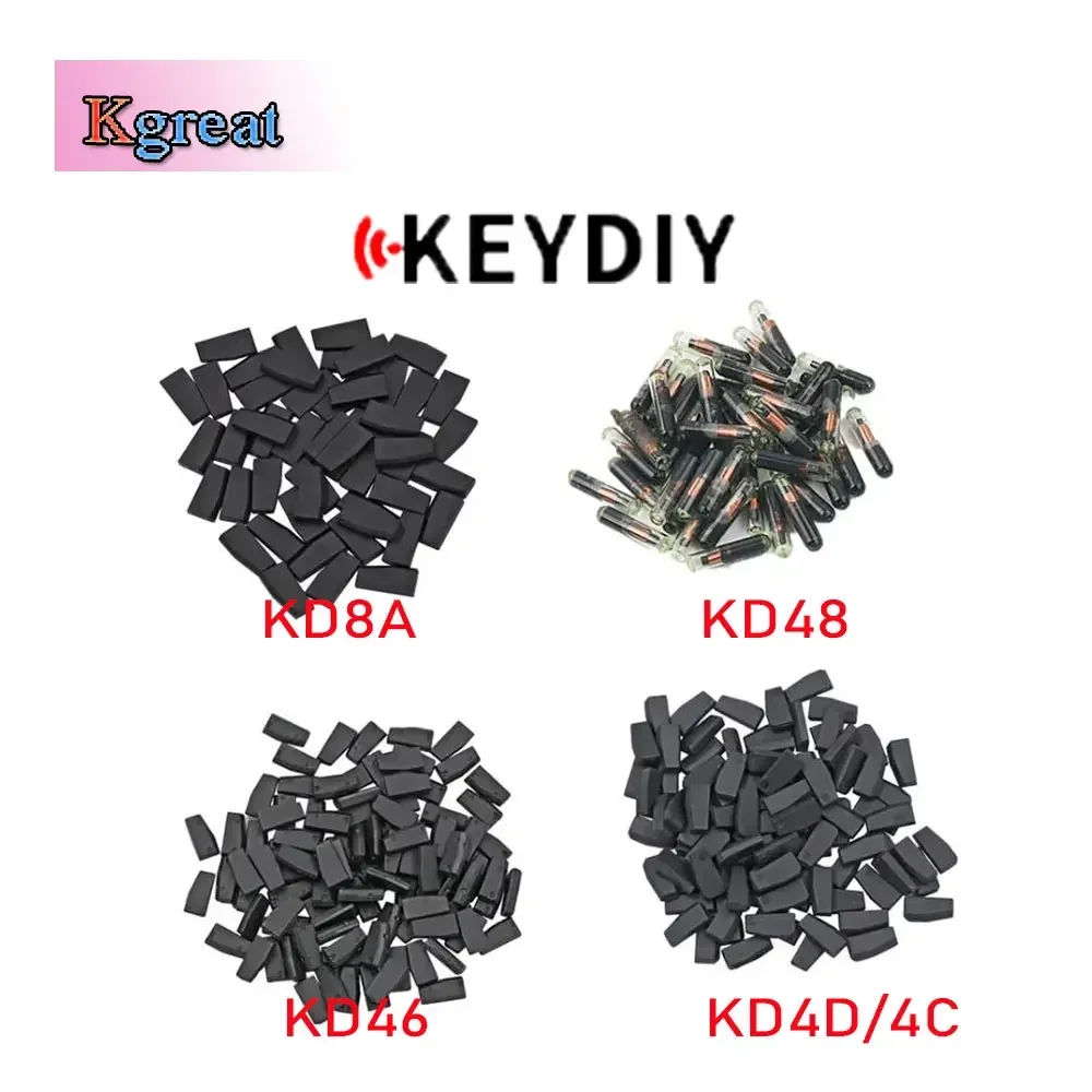 

50 100pcs KEYDIY Car Key Chip KD4C/4D KD48 KD46 4C 4D 46 48 8A Copy Transponder Chip for KEYDIY KDX2 Key Programmer