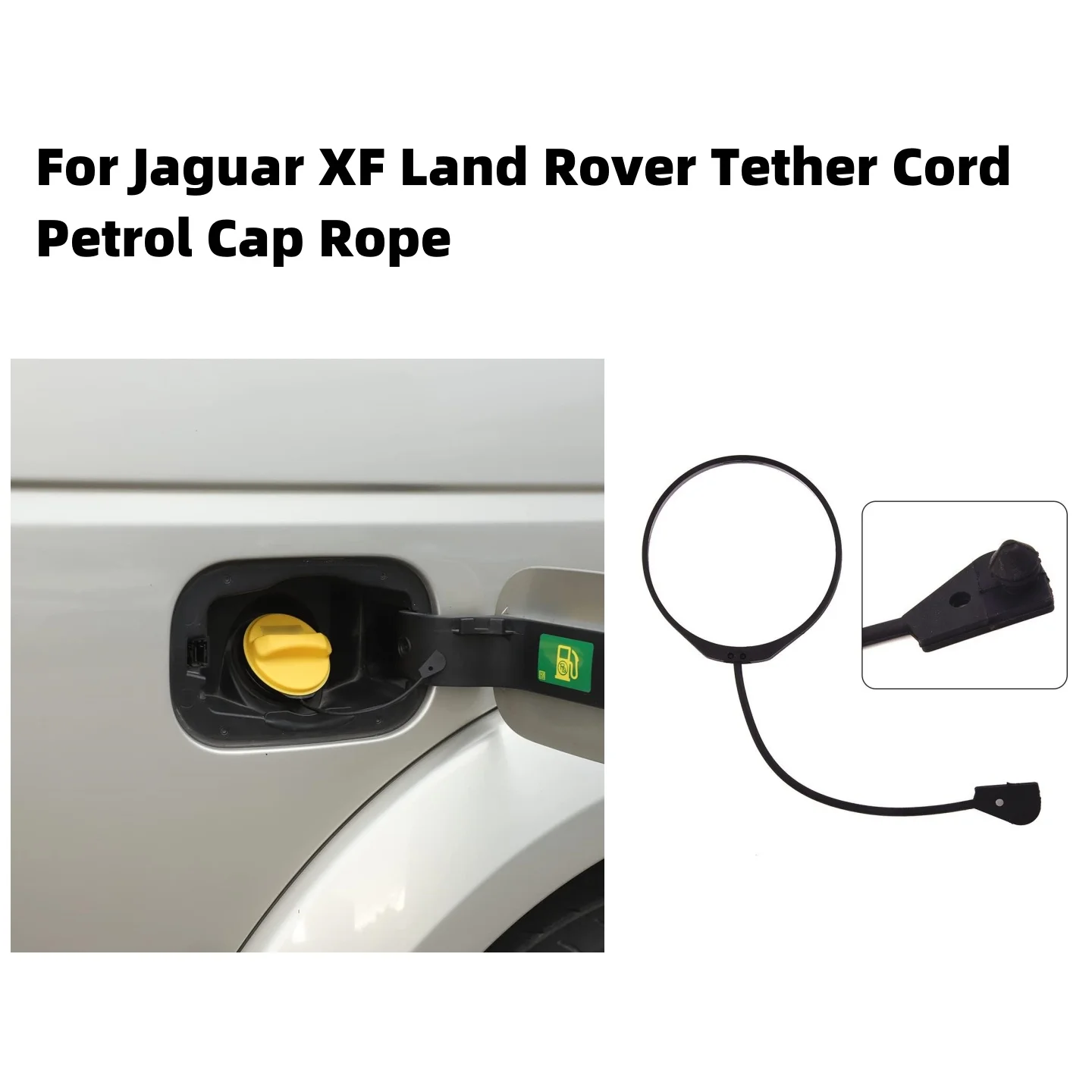 1PCS Fuel Tank Caps Replacement For Jaguar XF Land Rover Tether Cord Petrol Cap Rope Car Fuel Tank Lock Cap Accessories