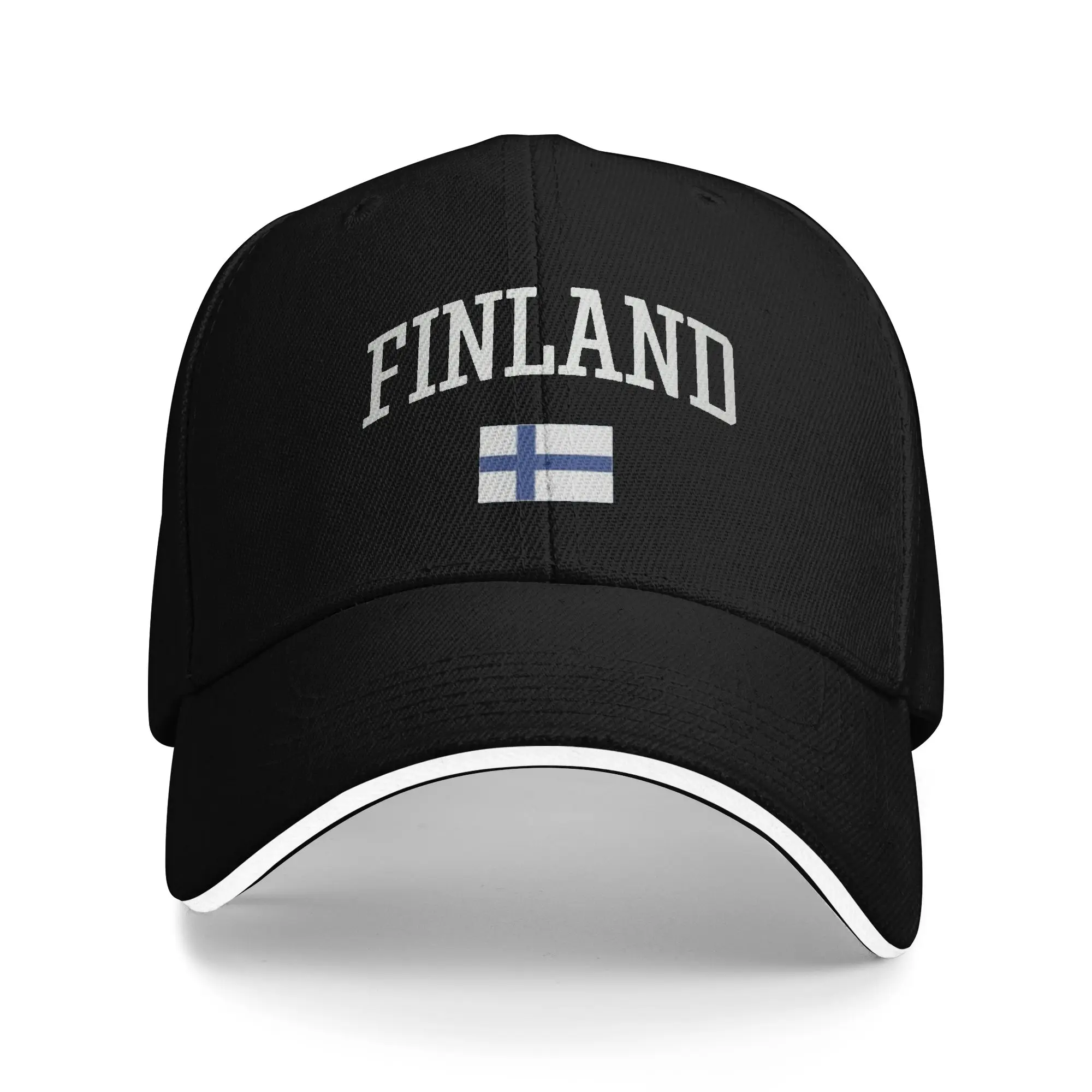 Pride Finnish Flag Finland Country Beach Baseball Caps Men  High-end Peaked Cap Girl Pool Party Sunscreen Hat