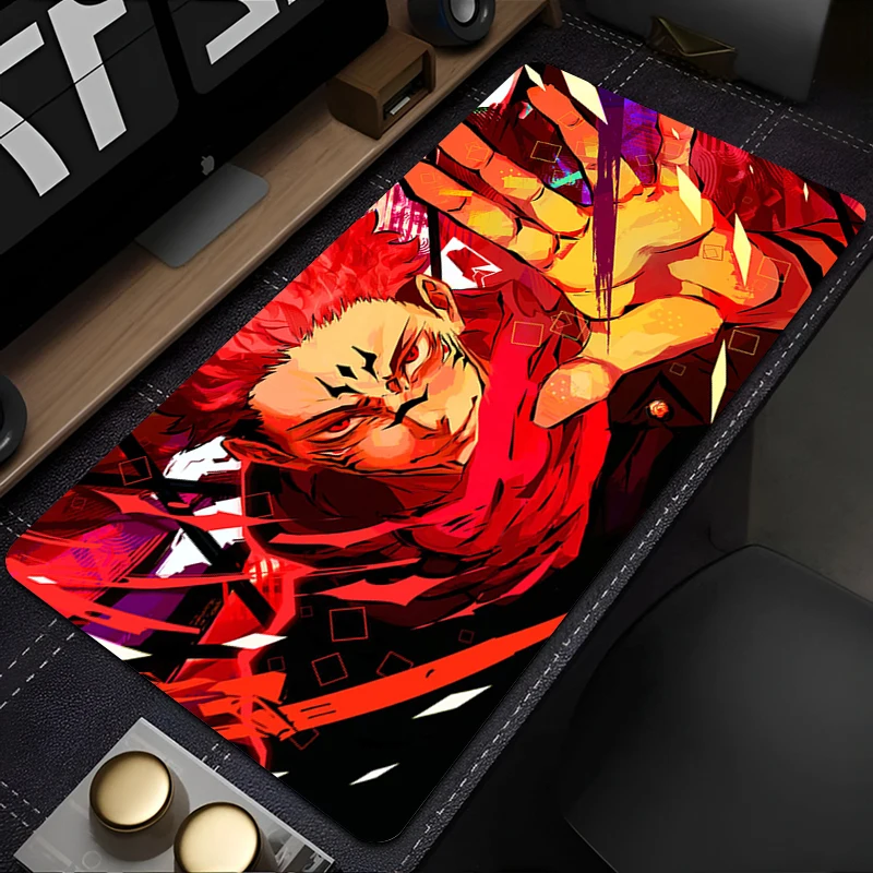 

Anime Sukuna Mouse Pad 900x400 PC Cool Gamer Cabinet Mousepad XL J-jujutsu K-kaisen Keyboard Rug Laptop Gaming Extended Desk Mat