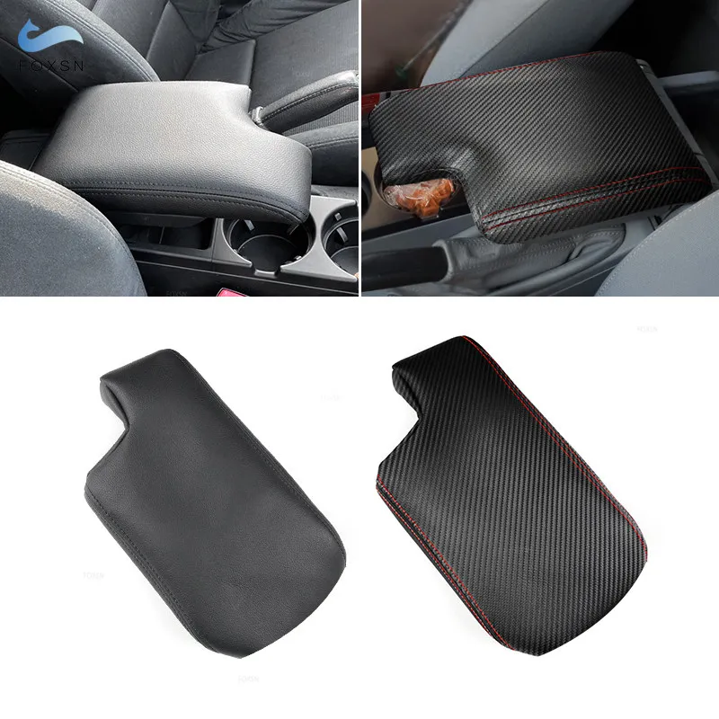 Center Console Armrest Box Cover Microfiber / Carbon Fiber Leather For BMW 3 Series E46 1998 1999 2000 2001 2002 2003 2004 2005