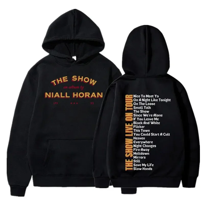 Niall Horan 2024 The Show Live On Tour Aesthetic Oversized Sweatshirt Men Women Hip Hop Vintage Concert Hoodie Fans Gift