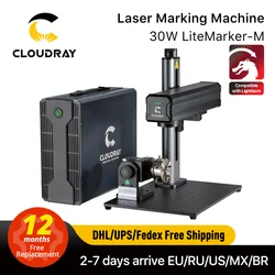 Cloudray 30W Raycus Jewelry Laser Cut Fiber Laser Marking Machine For Cutting Gold Silver Stainless Steel Copper Aluminum Sheet