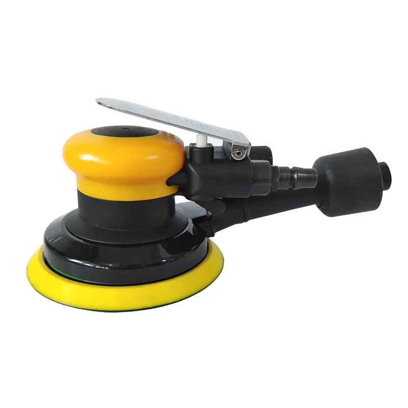 5 Inch Pneumatic Sander Sandpaper Machine Polishing Machine Car Waxing Machine Air Grinding Tool Dry Grinder Vacuuming