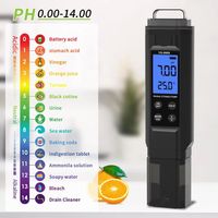 5-in-1 Household Water Test Pen Multifunction LCD Digital Display Water Quality Meter Waterproof High Accuracy PH Tester