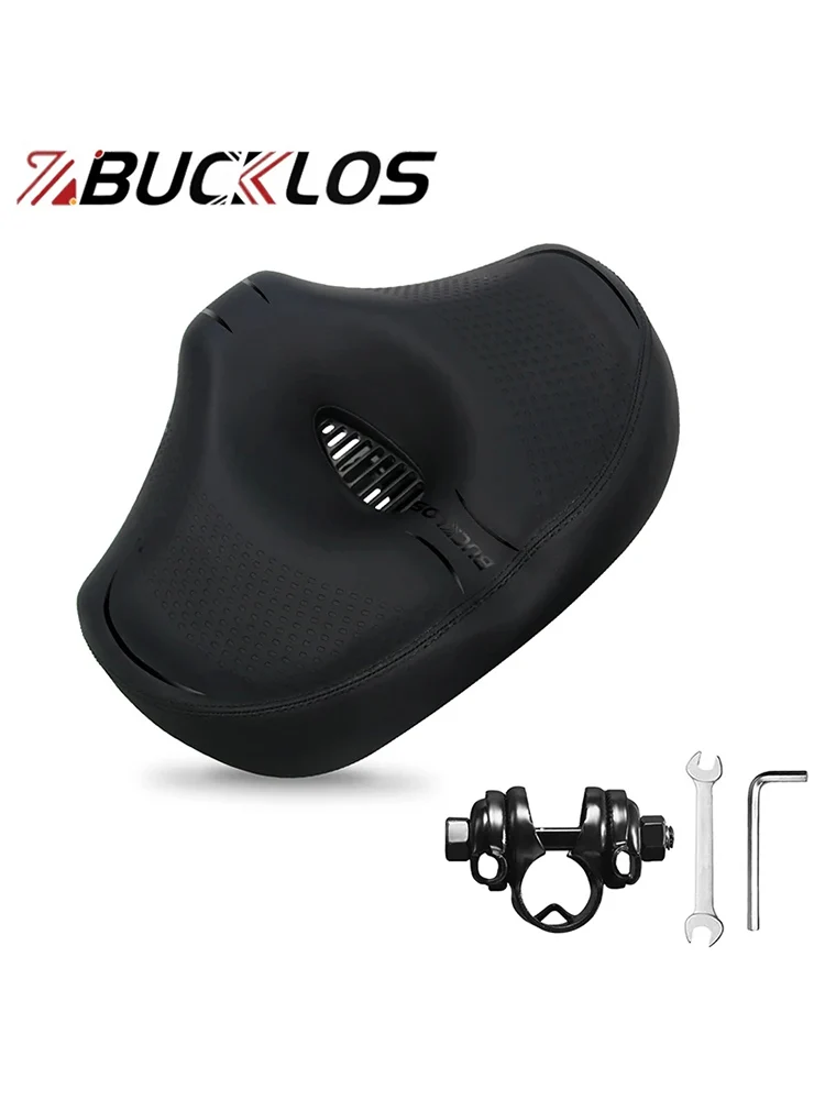 AliExpress BUCKLOS Bicycle Widen Saddle Ergonomic Thicken Comfortable Road Mountain Bike Noseless Saddle Oversized Bicycle Seat Bike Parts