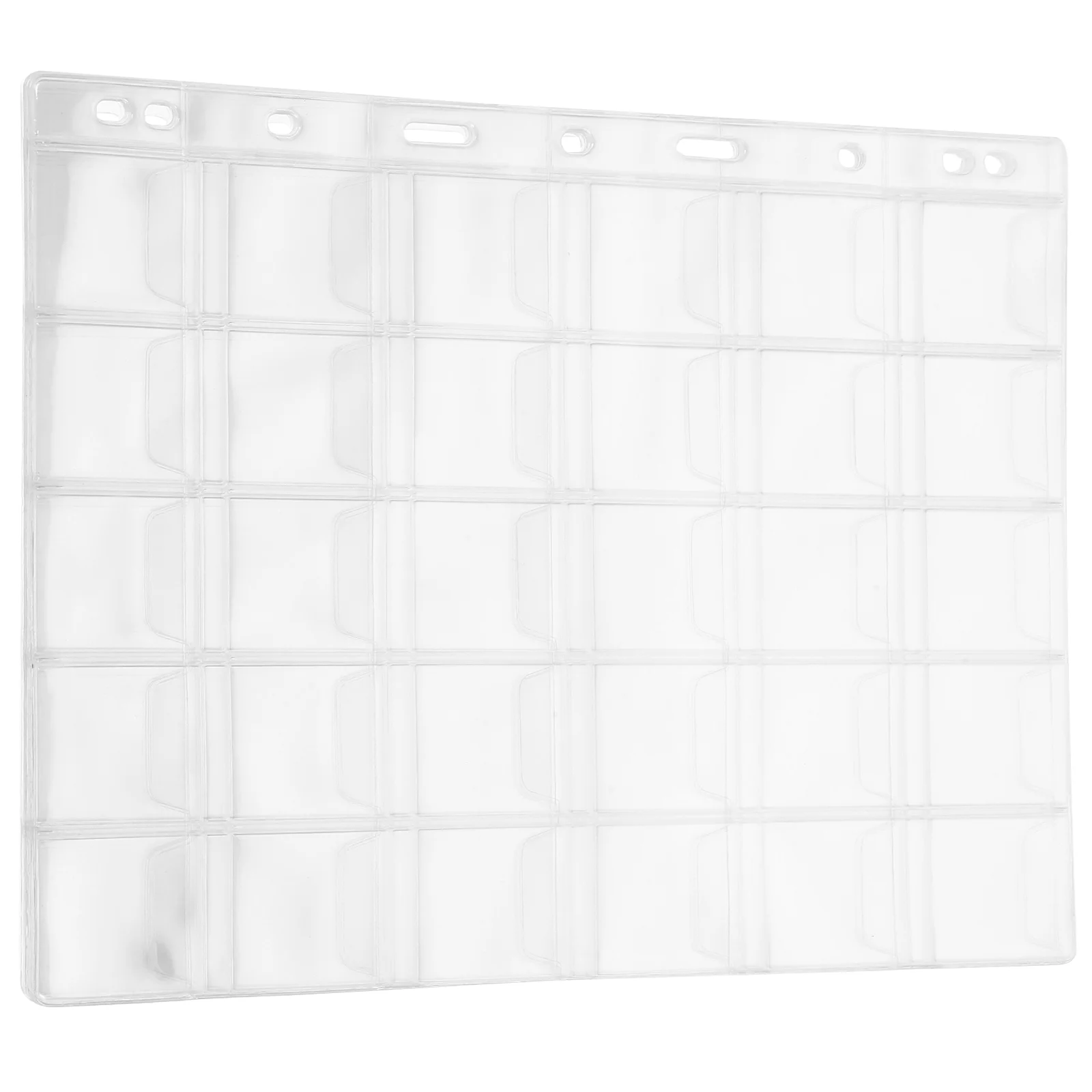 10 แผ่นสะสมเหรียญหน้า Binder คลิปหนังสือสําหรับสะสมอุปกรณ์ Pantry Pvc