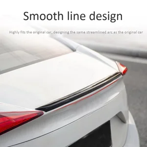 Bright black car painted rear trunk spoiler tail wing lid for Honda Civic Sedan 16-19 10 Main Sales Civic Airofolio - №4
